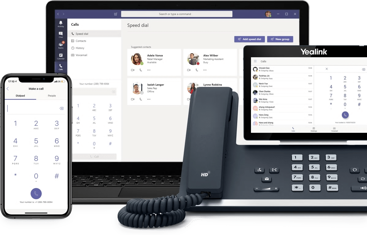 Teams bellen met 24x7 ICT