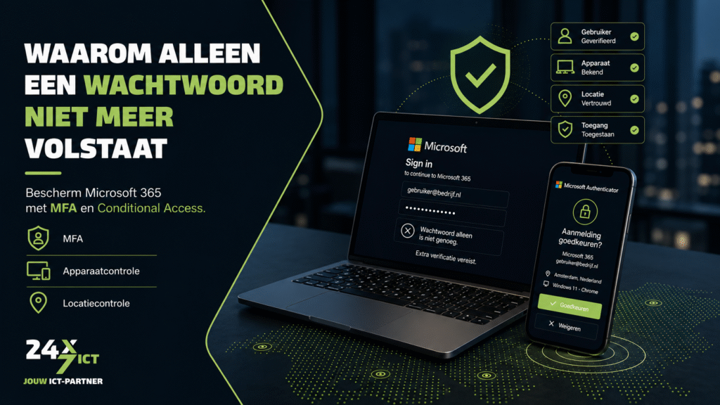 Waarom alleen een wachtwoord in 2026 niet meer volstaat | 24x7 ICT