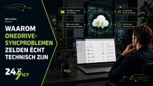 Waarom OneDrive-syncproblemen zelden écht technisch zijn | 24x7 ICT